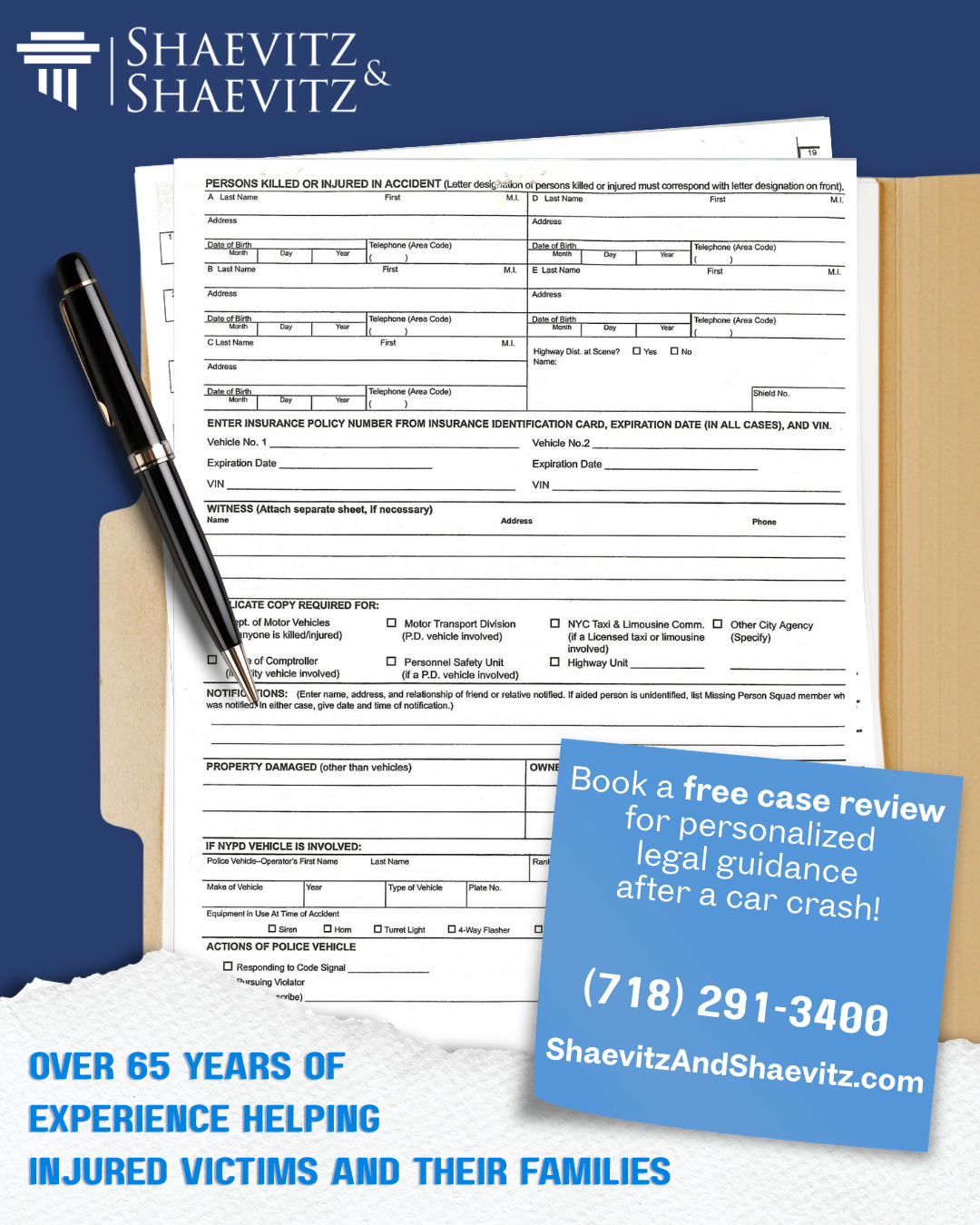 MV-104AN Explained | Book a Free Consultation in Queens After Your Car Accident